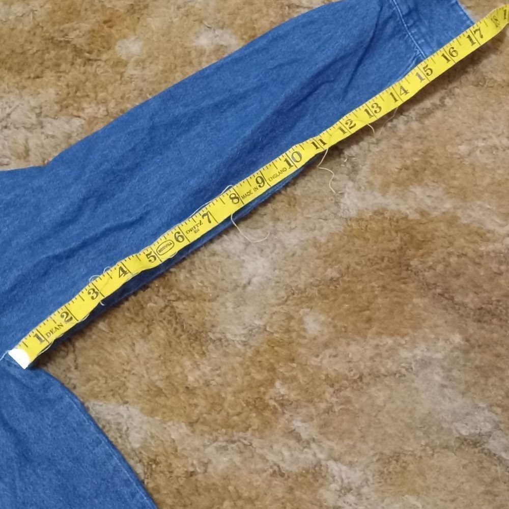 Vintage Karen Scott Christmas Denim Long Sleeve Shirt Size: S - Picture 4 of 10